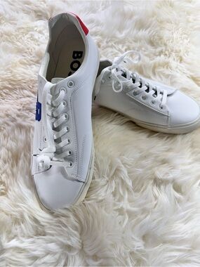 BOSS Aiden Shoes White Blue Red Size 46 / 13